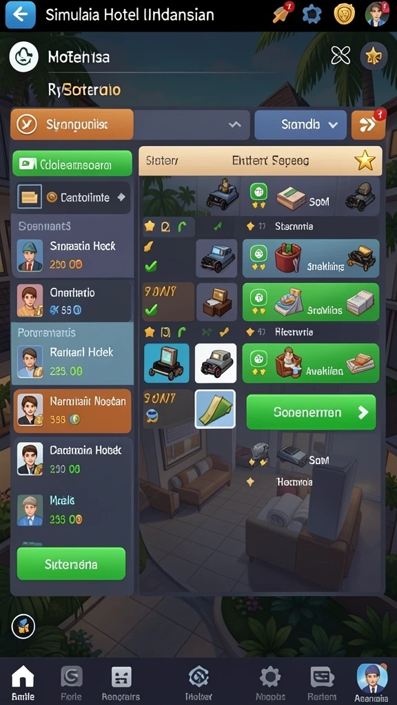 nanas777 - Screenshot fitur permainan yang sedang berlangsung.